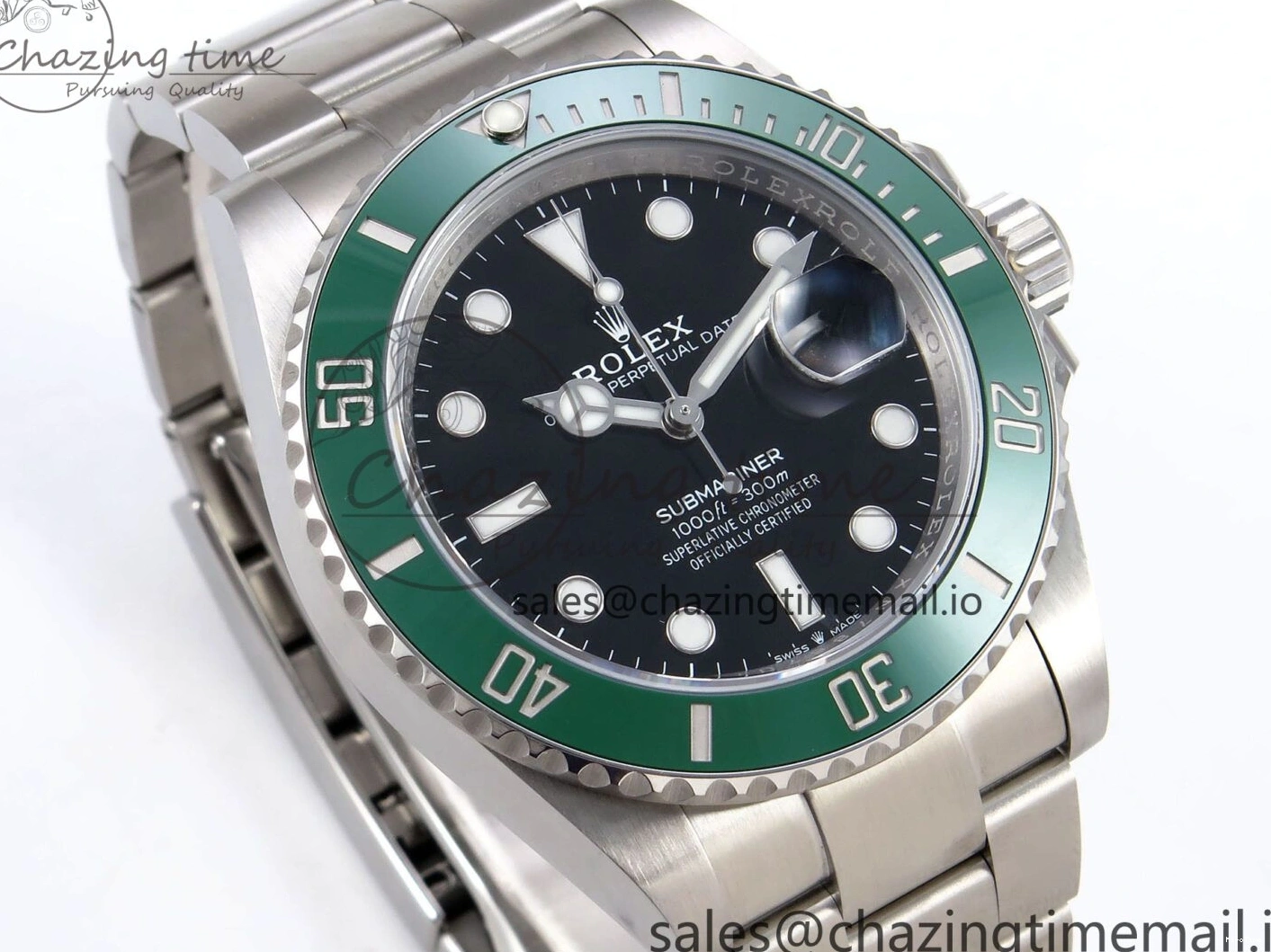 MiroTime 0509 Submariner 126610 LV HGF 1:1 Best Edition Green Bezel Black Dial on SS Bracelet SH3235 V OdorResistant 1265
